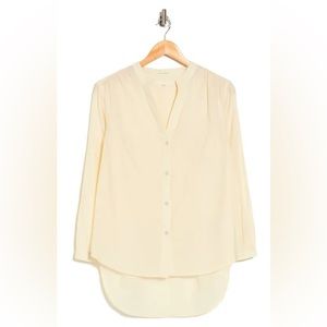 NWOT Mother The Airy High-Low Button-Up Tunic Shirt, One Size/XL